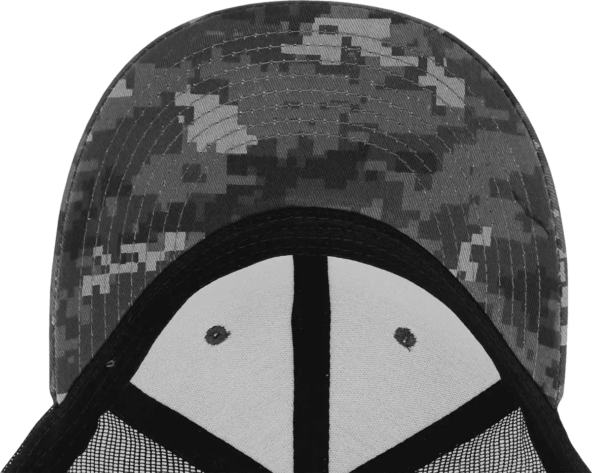 Decky 1054 Cotton Curve Billl Trucker Cap Ntg Camo / one Size Fits Most