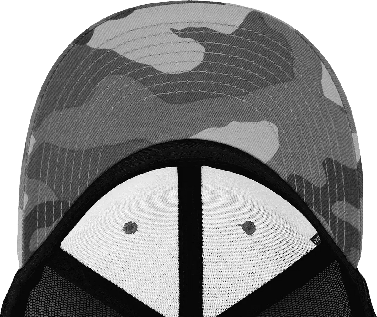 Decky 1054 Cotton Curve Billl Trucker Cap Urban Camo Black / one Size Fits Most
