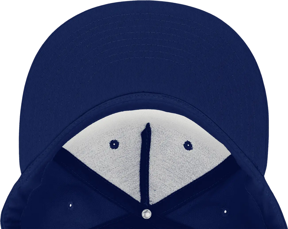 Decky 1064 5 Panel Cotton Flat Bill Snapback Cap - Navy - one Size Fits Most