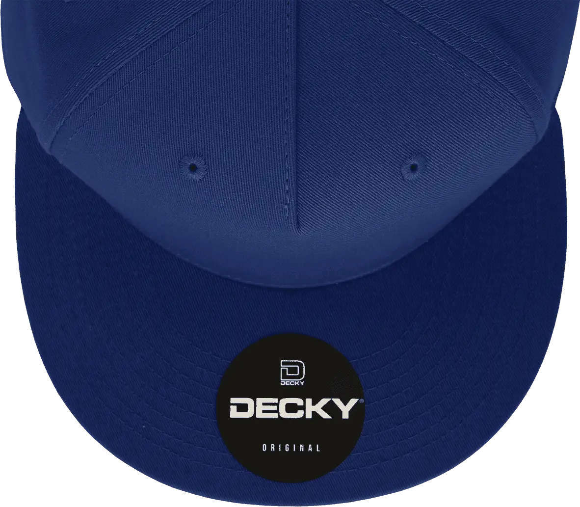 Decky 1064 5 Panel Cotton Flat Bill Snapback Cap - Navy - one Size Fits Most