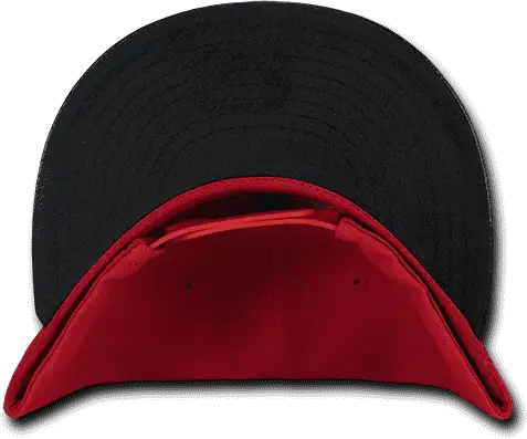 Decky 1071 Acrylic/vinyl Snapback Cap - Red Black - one Size Fits Most