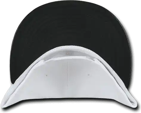 Decky 1071 Acrylic/vinyl Snapback Cap - White Black - one Size Fits Most