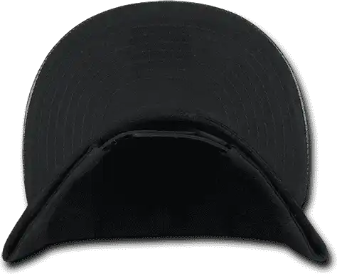 Decky 1071 Vinyl Brim Snapback Cap Black / one Size Fits Most
