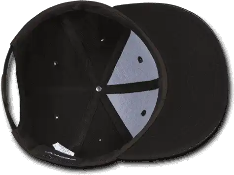 Decky 1071 Vinyl Brim Snapback Cap - Brown Black - one Size Fits Most