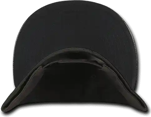 Decky 1071 Vinyl Brim Snapback Cap - Brown Black - one Size Fits Most