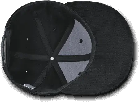 Decky 1076 Corduroy Snapback Cap - Charcoal