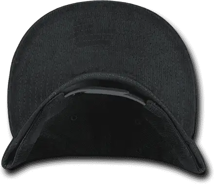 Decky 1076 Corduroy Snapback Cap - Charcoal