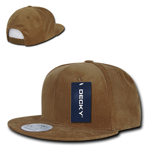 Decky 1076 Corduroy Snapback Cap - Coyote