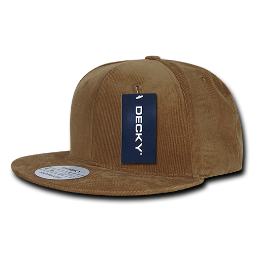 Decky 1076 Corduroy Snapback Cap - Coyote