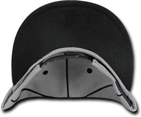 Decky 1078 Piped Crown Snapback Cap - Black