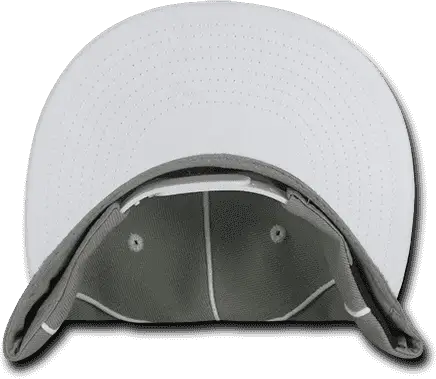 Decky 1078 Piped Crown Snapback Cap - White
