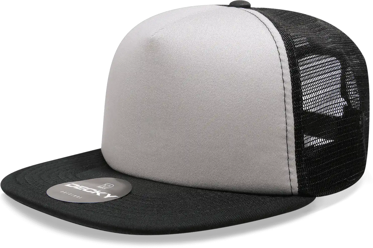 Decky 1080 Heavy Duty Foam Trucker Cap - Gray Black - one Size Fits Most