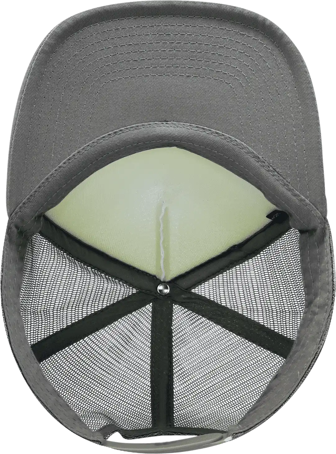 Decky 1080 Heavy Duty Foam Trucker Cap - White Gray - one Size Fits Most