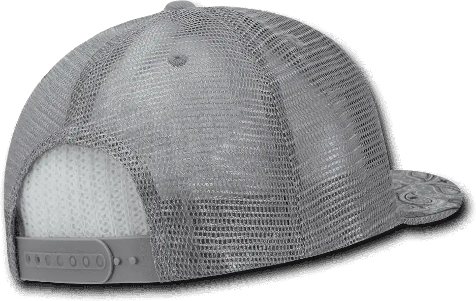 Decky 1083 Bandanna Trucker Cap - Gray - one Size Fits Most
