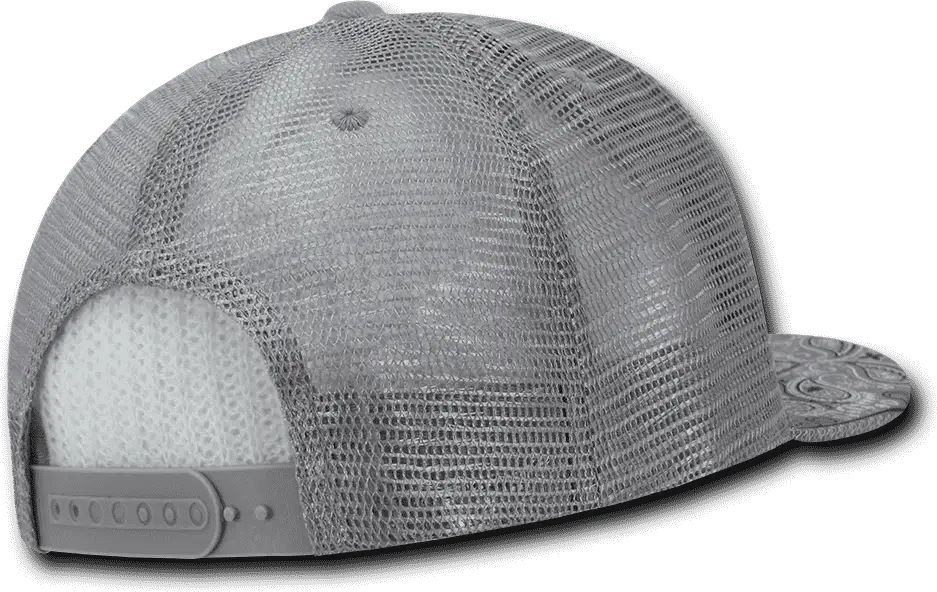 Decky 1083 Bandanna Trucker Cap - Gray - one Size Fits Most