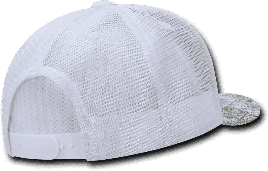 Decky 1083 Bandanna Trucker Cap - White - one Size Fits Most
