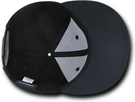 Decky 1087 Melton Crown Snapback Cap Charcoal Navy Dark Gray / one Size Fits Most