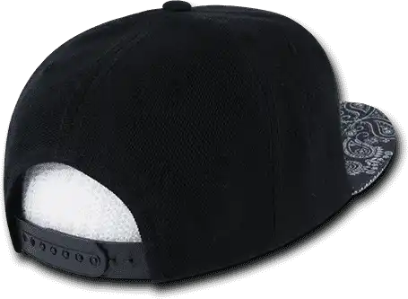 Decky 1093 Bandanna Snapback Cap Black Navy / one Size Fits Most