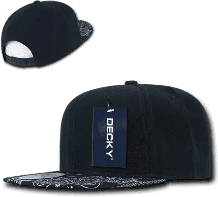 Decky 1093 Bandanna Snapback Cap - Navy