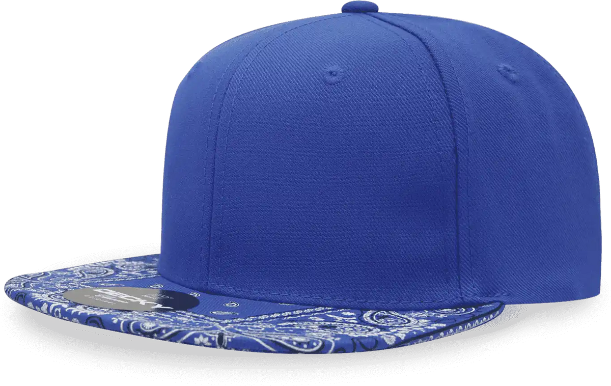 Decky 1093 Bandanna Snapback Cap Royal / one Size Fits Most