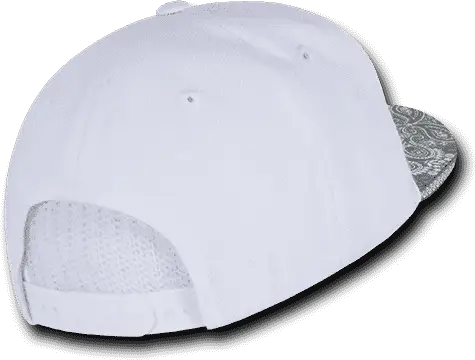 Decky 1093 Bandanna Snapback Cap - White Gray - one Size Fits Most