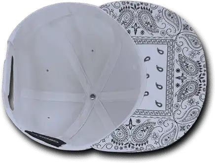 Decky 1093 Bandanna Snapback Cap - White - one Size Fits Most