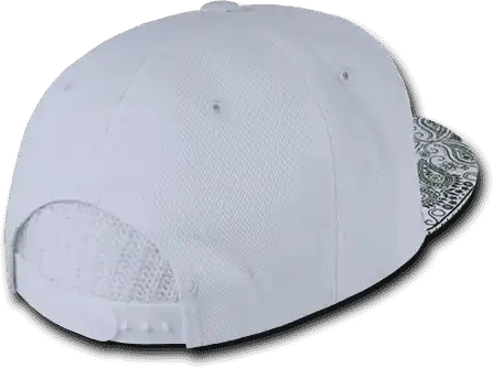 Decky 1093 Bandanna Snapback Cap - White - one Size Fits Most