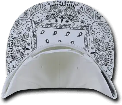 Decky 1093 Bandanna Snapback Cap - White - one Size Fits Most