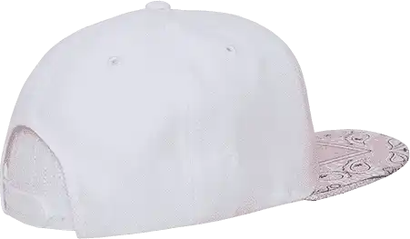 Decky 1093 Bandanna Snapback Cap White Pink / one Size Fits Most