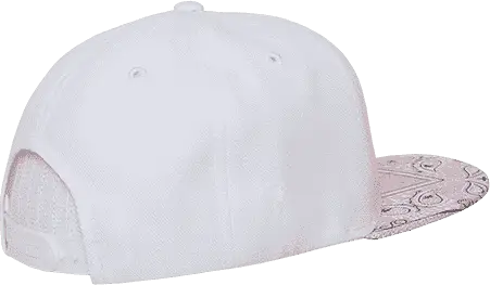Decky 1093 Bandanna Snapback Cap - White Pink - one Size Fits Most