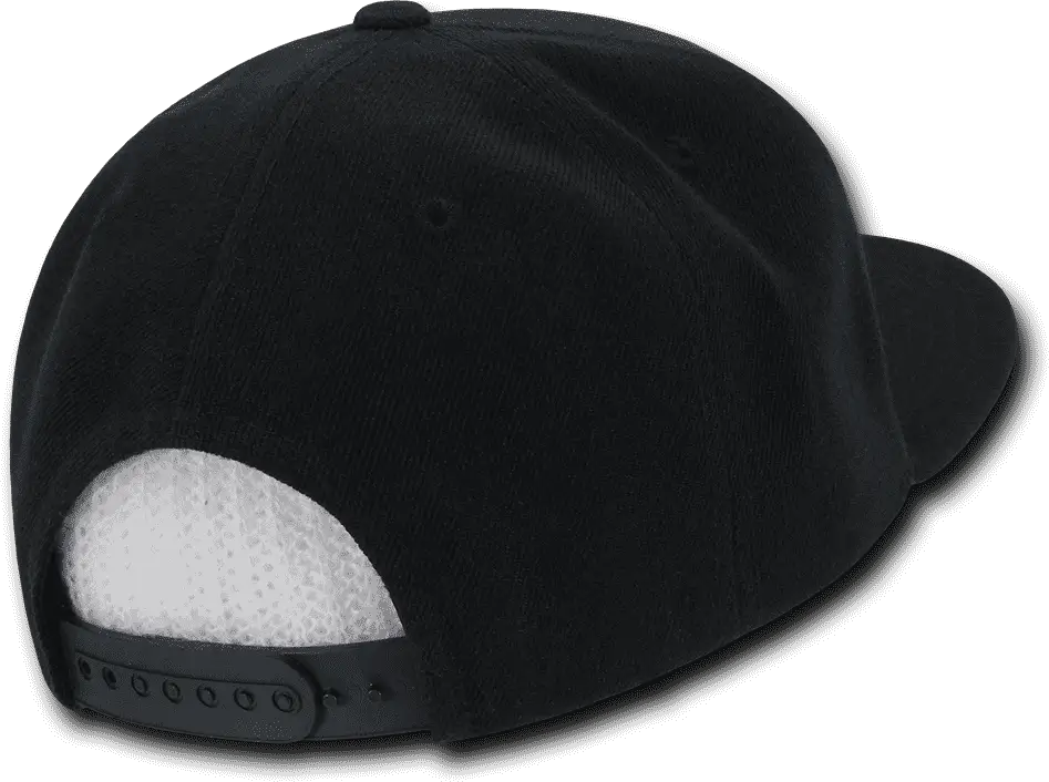Decky 1096 Patch Snapback Cap - Black - one Size Fits Most