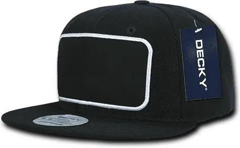 Decky 1096 Patch Snapback Cap - Black - one Size Fits Most