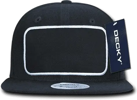 Decky 1096 Patch Snapback Cap - Black - one Size Fits Most