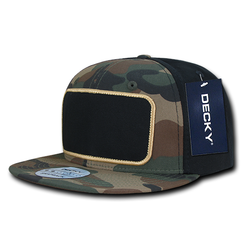Decky 1096 Patch Snapback Cap - Woodland Black