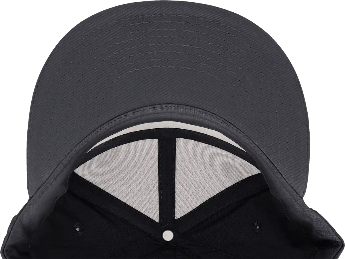 Decky 1098 7 Panel Cotton Snapback Cap Charcoal Dark Gray / one Size Fits Most