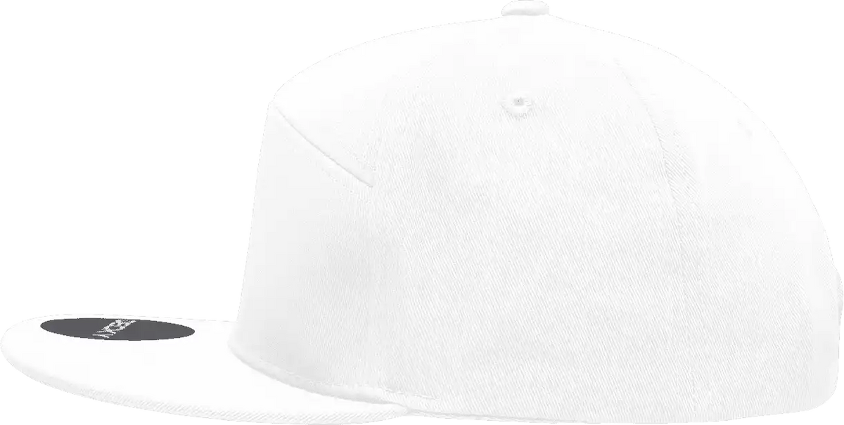 Decky 1098 7 Panel Cotton Snapback Cap - White - one Size Fits Most