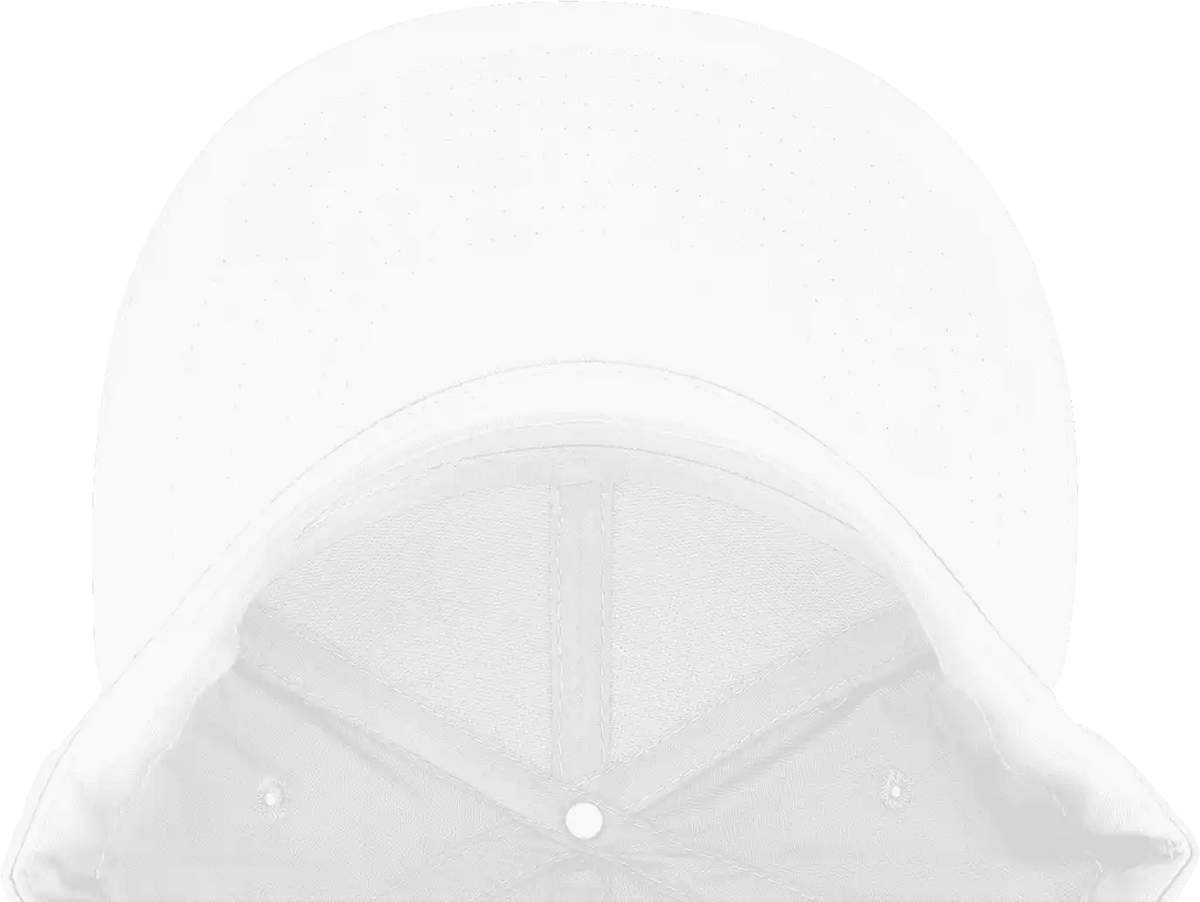 Decky 1098 7 Panel Cotton Snapback Cap - White - one Size Fits Most