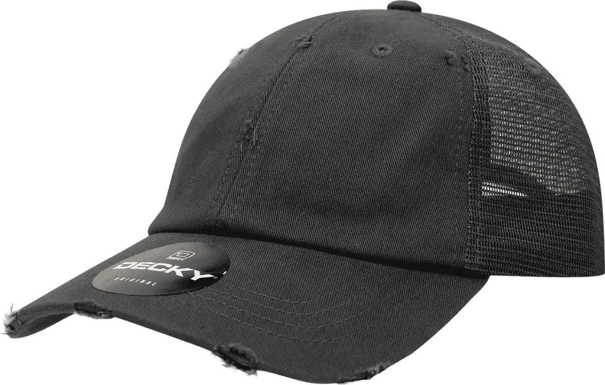 Decky 110 Vintage Mesh Cap - Black - one Size Fits Most