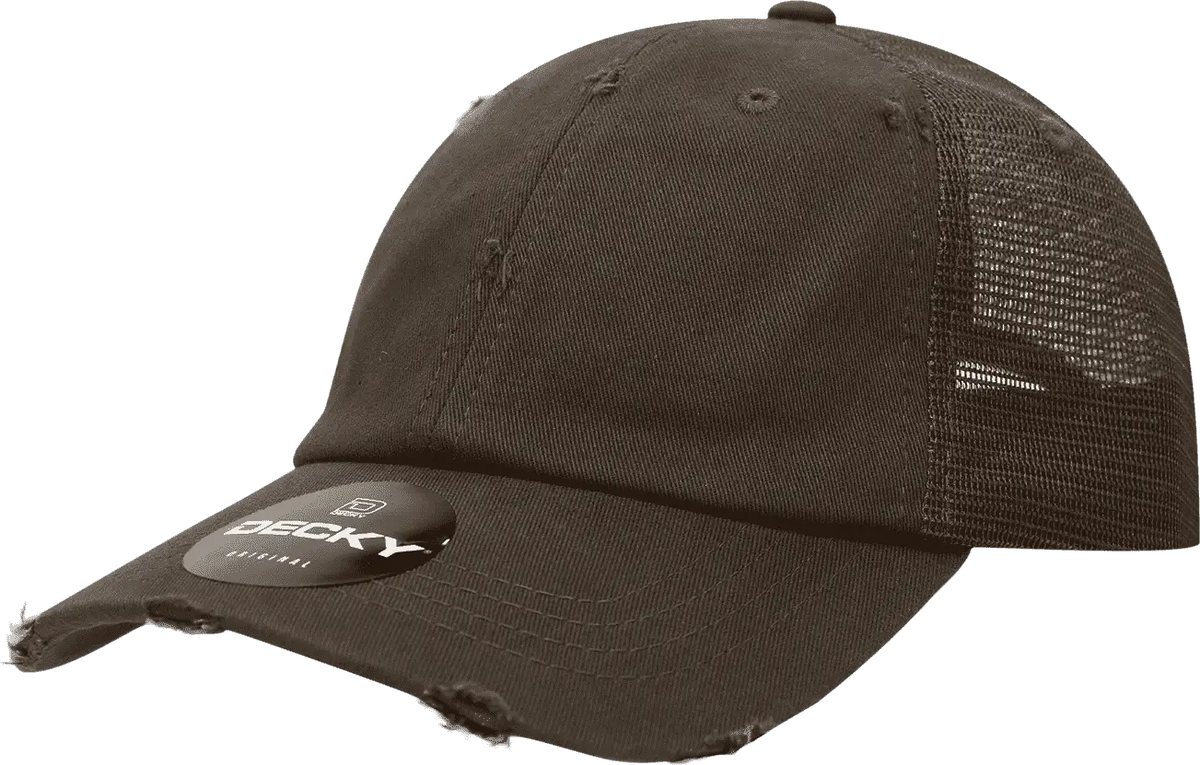 Decky 110 Vintage Mesh Cap - Chocolate - Coffee / one Size Fits Most