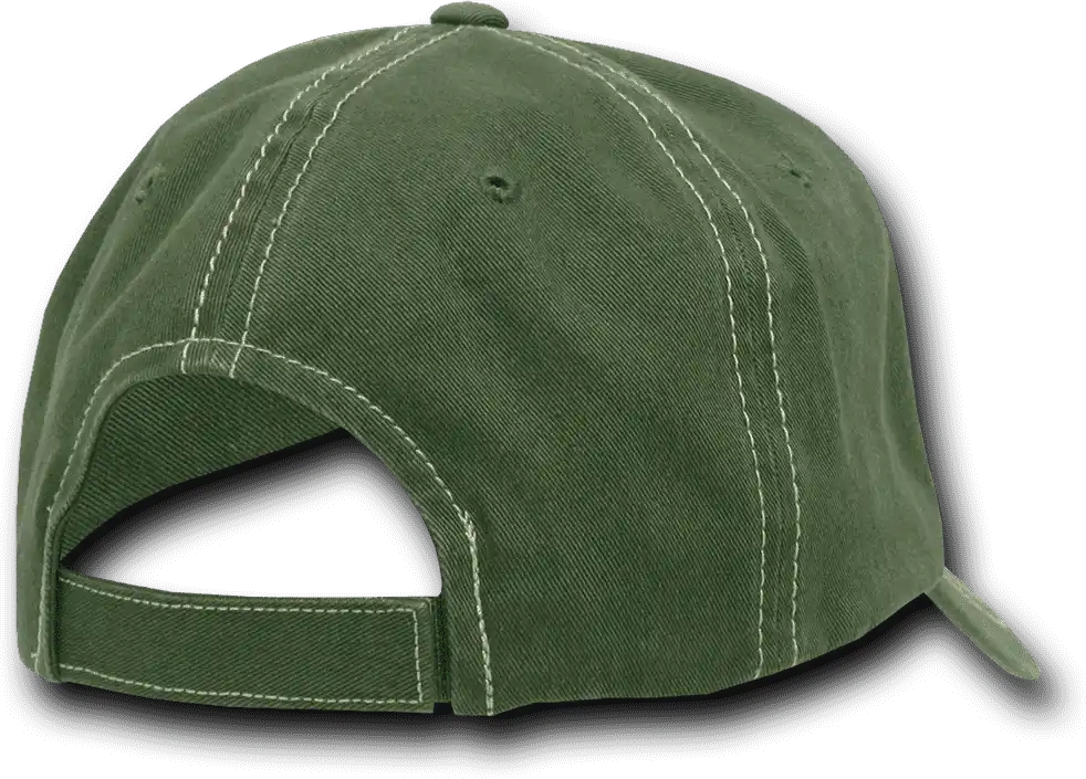 Decky 111 Contra-stitch Washed Polo Cap - Olive Khaki - one Size Fits Most