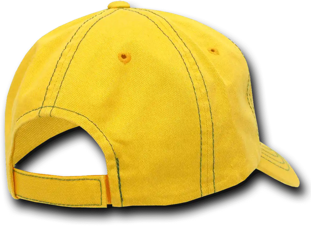Decky 111 Contra-stitch Washed Polo Cap - Yellow Kelly - one Size Fits Most