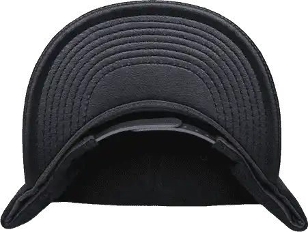 Decky 1115 Melton Vinyl Snapback Cap - Charcoal Black - Dark Gray / one Size Fits Most