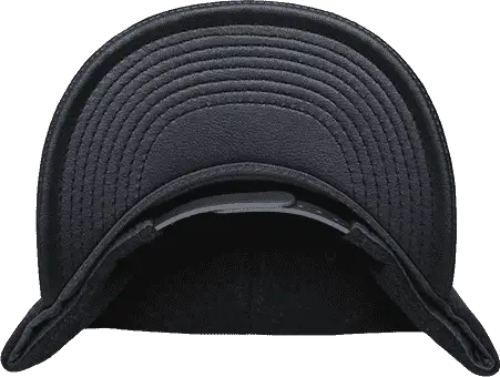 Decky 1115 Melton Vinyl Snapback Cap - Charcoal Black