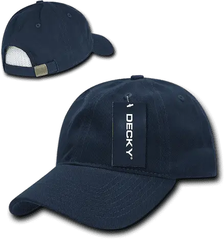 Decky 112 Brushed Cotton Baseball Cap - Navy