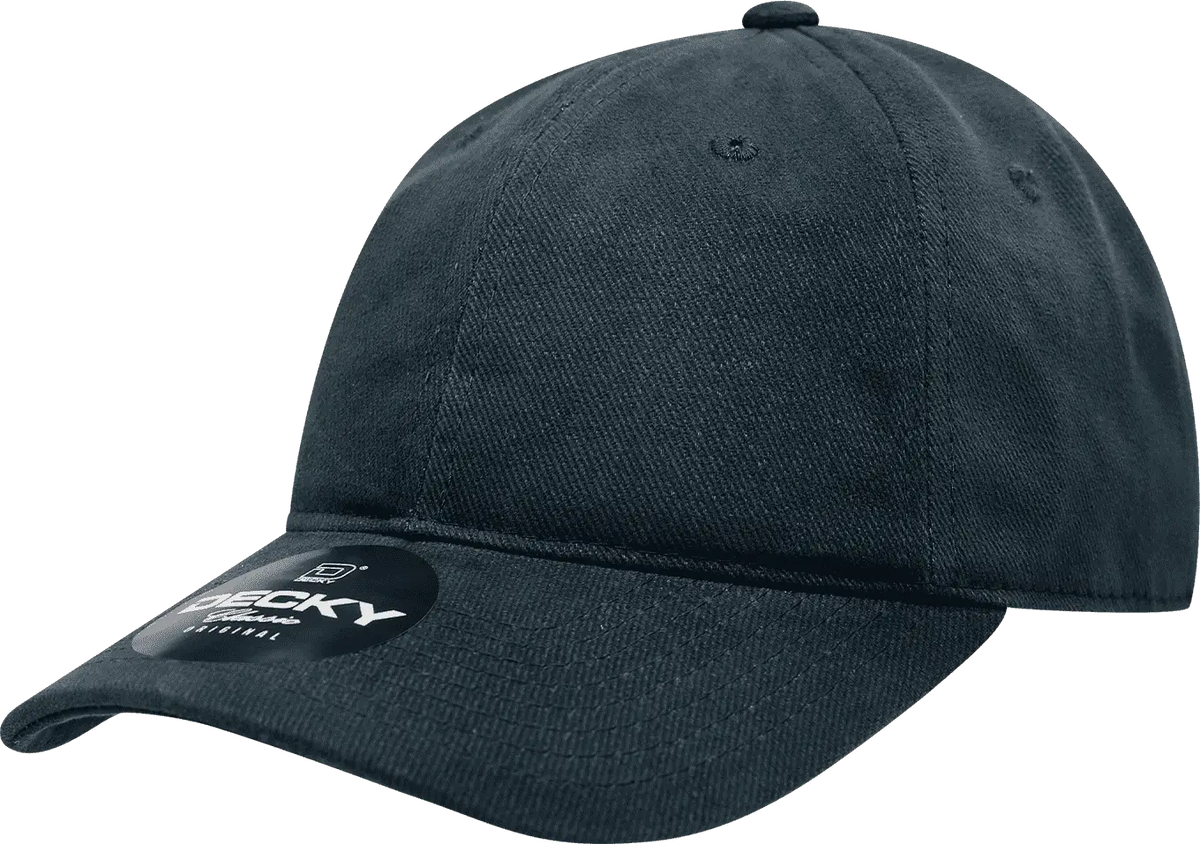Decky 112 Brushed Cotton Baseball Cap - Navy