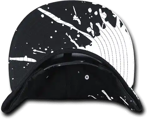 Decky 1125 Splat Snapback Cap - Black - one Size Fits Most