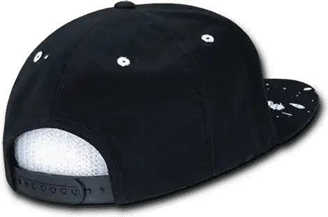 Decky 1125 Splat Snapback Cap - Black - one Size Fits Most