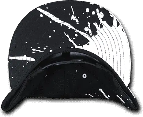 Decky 1125 Splat Snapback Cap - Black