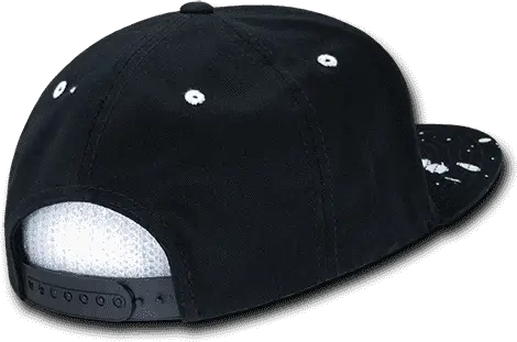Decky 1125 Splat Snapback Cap - Black