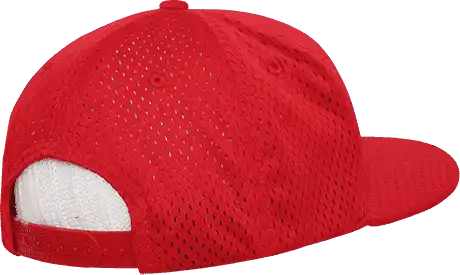Decky 1128 Mesh Jersey Flat Bill Snapback Cap Red / one Size Fits Most